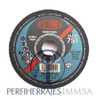 Disco De Corte Acero Inox Austromex Mod. 751