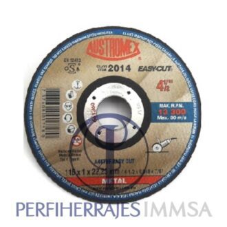 Disco Para Corte 4 1/2" Preciso Metal Austromex 2014