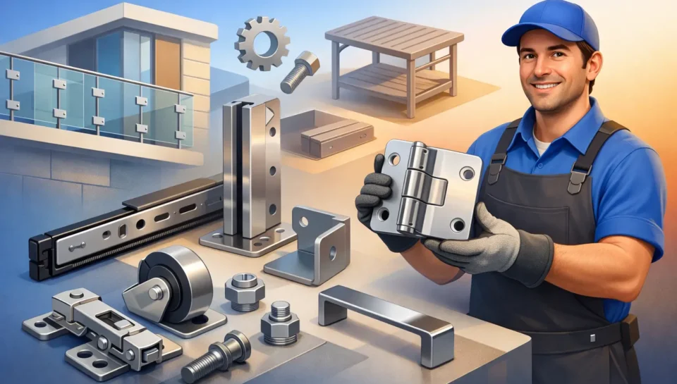 Herrajes metálicos para proyectos durables