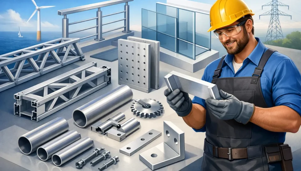 Componentes de aluminio para proyectos durables