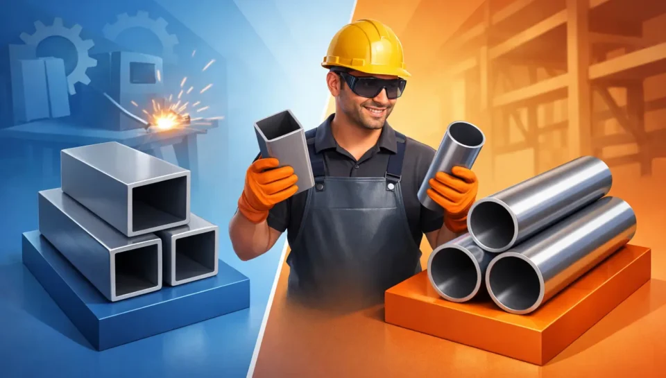 Perfil cuadrado vs tubular: cuál conviene más