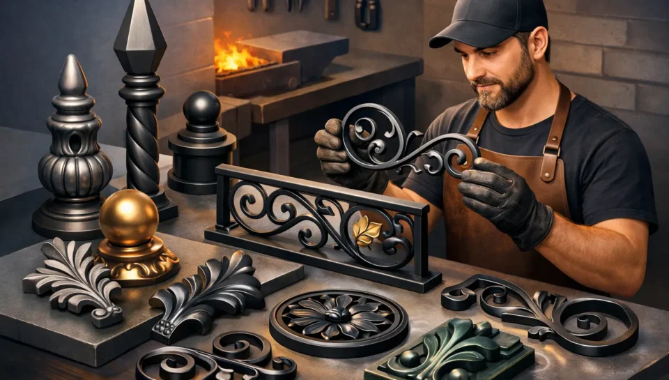 Piezas ornamentales para herrería que sí duran